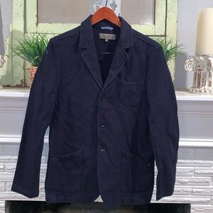 Cotélac Men’s Casual Navy 100% Cotton Blazer Jacket Size M